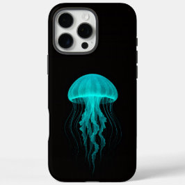 Funda iPhone 16 Pro Max Black 4 Luxe iPhone 16 Pro Max, Green Jellyfish