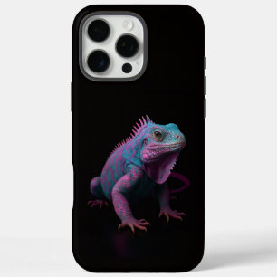 Funda iPhone 16 Pro Max Black 4 Luxe iPhone 16 Pro Max, Iguana Rosa