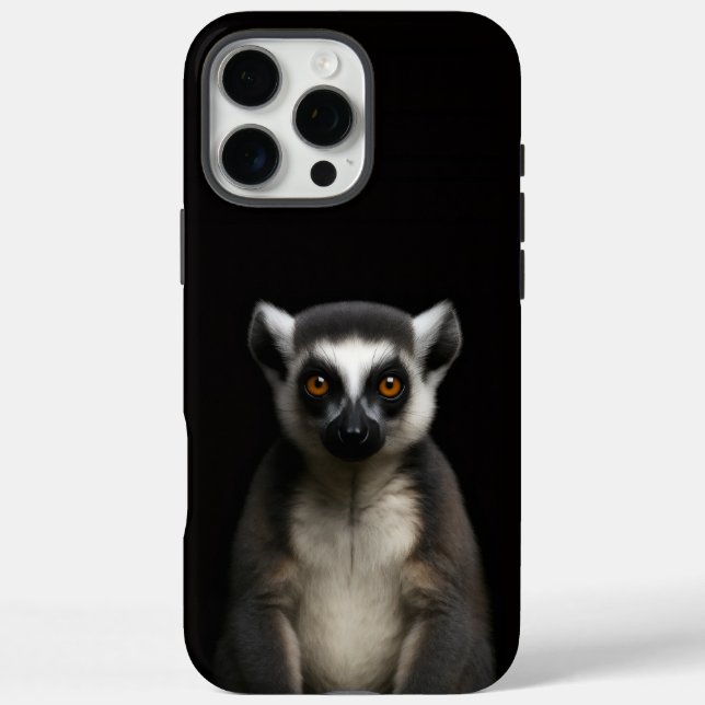 Funda iPhone 16 Pro Max Black 4 Luxe iPhone 16 Pro Max, Lémur Suave (Reverso)