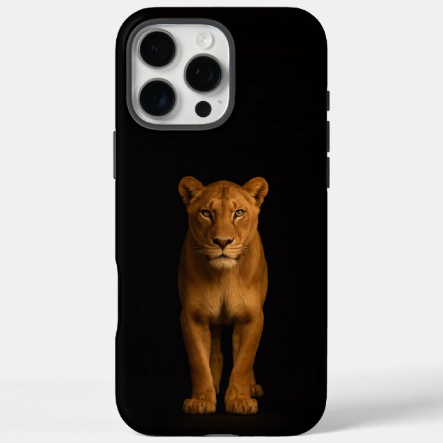 Funda iPhone 16 Pro Max Black 4 Luxe iPhone 16 Pro Max, Noble Lioness (Reverso)