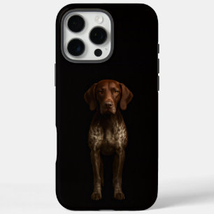 Funda iPhone 16 Pro Max Black 4 Luxe iPhone 16 Pro Max, Perro Pointer Alem