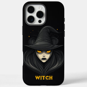 Funda iPhone 16 Pro Max Black de bruja enojada