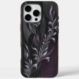 Funda iPhone 16 Pro Max Bloom etéreo | Arte floral oscuro