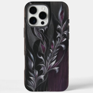Funda iPhone 16 Pro Max Bloom etéreo Arte floral oscuro