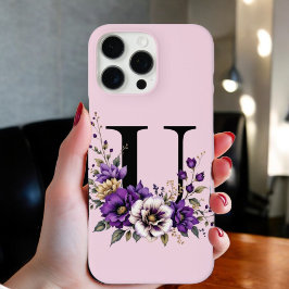 Funda iPhone 16 Pro Max Bloom Lavender : Monogramado 'U' inicial