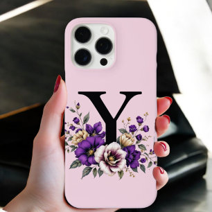 Funda iPhone 16 Pro Max Bloom Lavender: 'Y' inicial monogramado