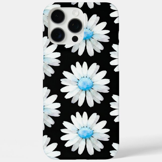 Funda iPhone 16 Pro Max Blue Dotted Daisy's (Reverso )