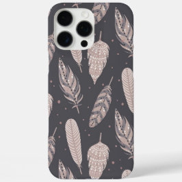 Funda iPhone 16 Pro Max Boho Feathers