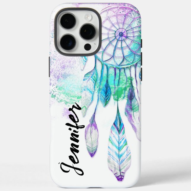 Funda iPhone 16 Pro Max Boho Native American Dreamcatcher (Reverso)