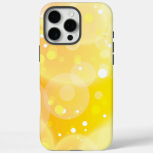 Funda iPhone 16 Pro Max Bokeh amarillo (todos los teléfonos)