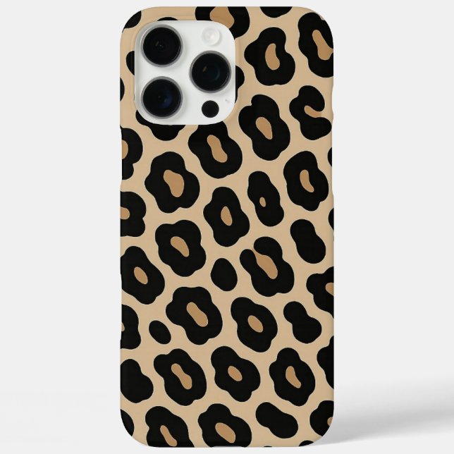 Funda iPhone 16 Pro Max Bold Leopard Print Pattern - fashion accessory  (Reverso )