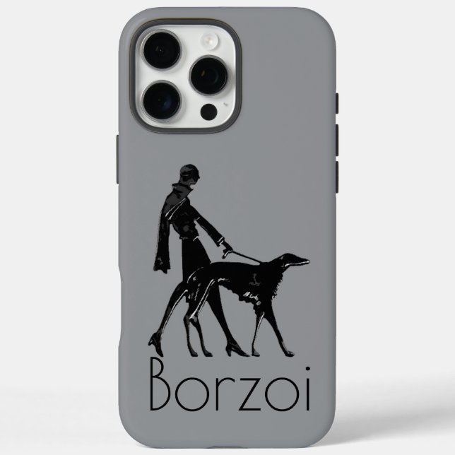 Funda iPhone 16 Pro Max Borzoi (Reverso)