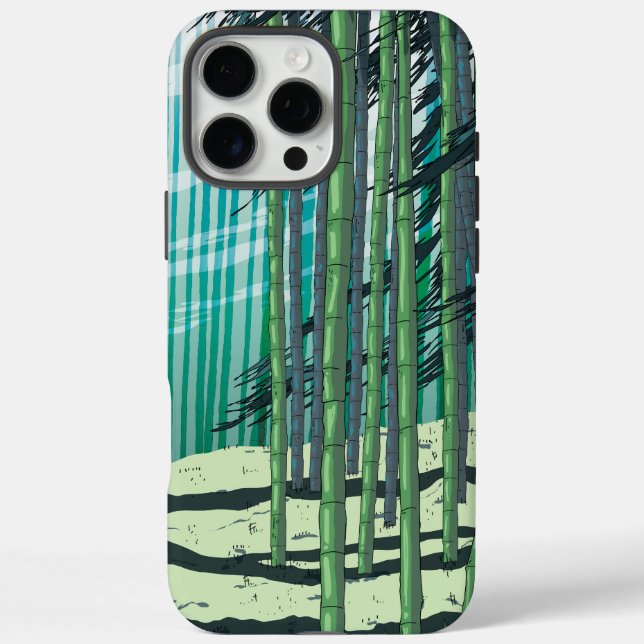 Funda iPhone 16 Pro Max Bosque de Bambú (Reverso)