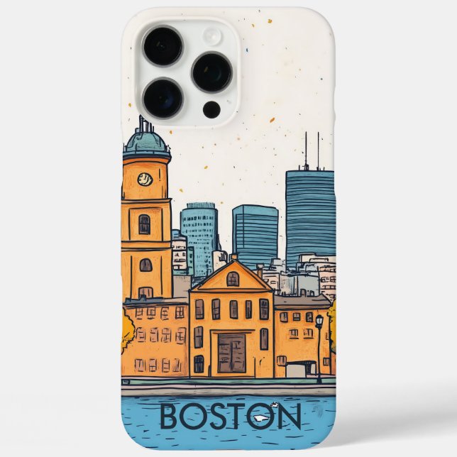 Funda iPhone 16 Pro Max Boston MA EE. UU. Viajes (Reverso )
