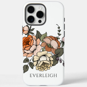 Funda iPhone 16 Pro Max Botánicos personalizados elegantes