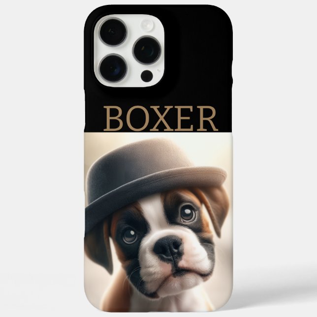 Funda iPhone 16 Pro Max Boxer Dog in Style (Reverso )