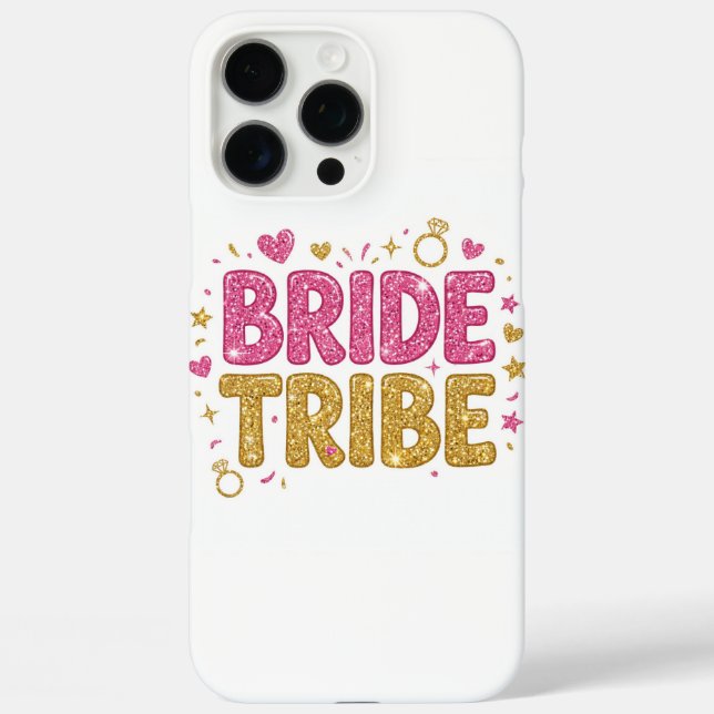 Funda iPhone 16 Pro Max Bride Tribe Glitter iPhone Case (Reverso )