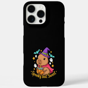 Funda iPhone 16 Pro Max Bruja Capybara Espeluznante pero Dulce Halloween