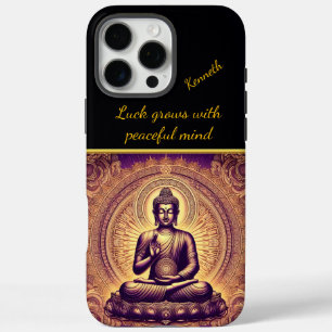 Funda iPhone 16 Pro Max Buda en un tranquilo jardín de lotos