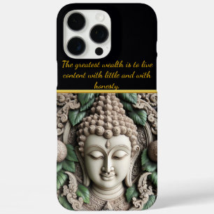 Funda iPhone 16 Pro Max Buda Tocando Con Hojas. IA generativa