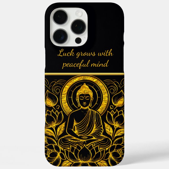 Funda iPhone 16 Pro Max Buddha Amid Lotus Flowers (Reverso )