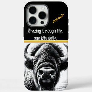 Funda iPhone 16 Pro Max Búfalo impresionante en la naturaleza tranquila