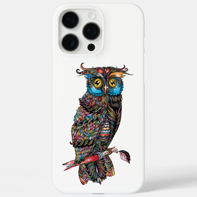 Funda iPhone 16 Pro Max Búho (Reverso )