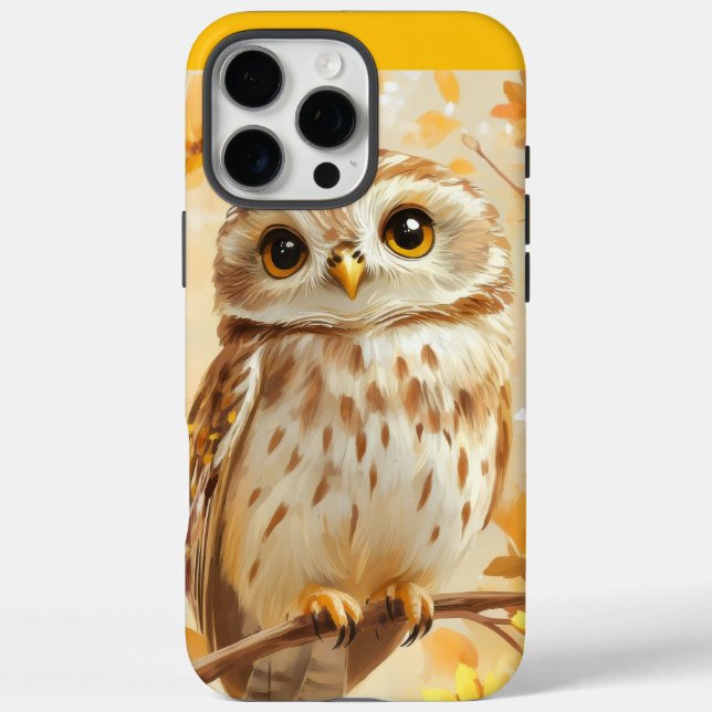 Funda iPhone 16 Pro Max Búho  (Reverso)