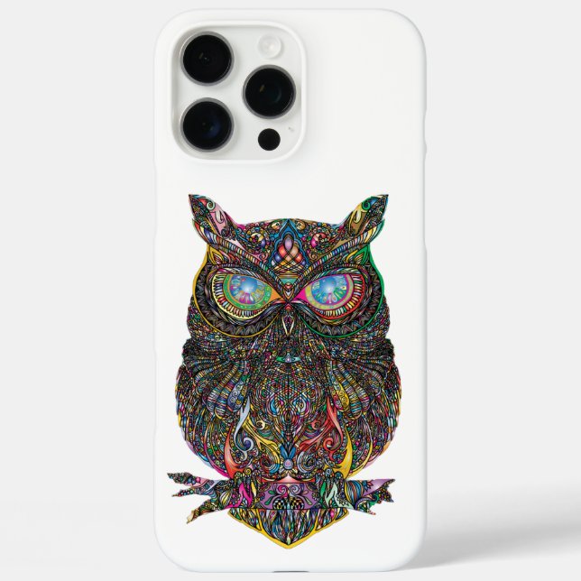 Funda iPhone 16 Pro Max Búho (Reverso )
