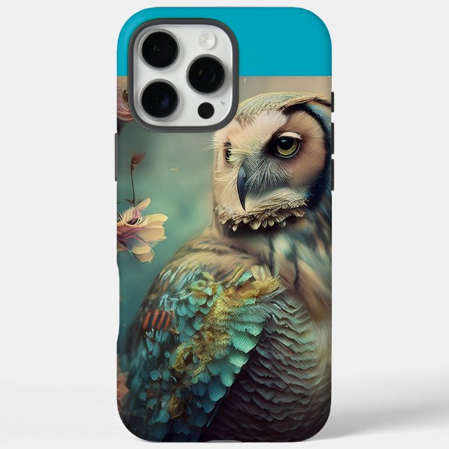 Funda iPhone 16 Pro Max Búho  (Reverso)