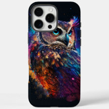 Búho Espacial Colorido                            