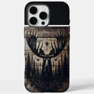 Funda iPhone 16 Pro Max Bull Moose Wood Art