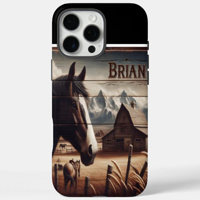 Funda iPhone 16 Pro Max Caballo de Granja de Brian (Reverso)