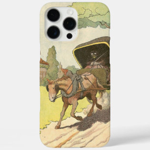 Funda iPhone 16 Pro Max Caballo Rústico y Buggy Ilustrado