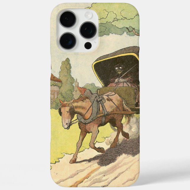Funda iPhone 16 Pro Max Caballo Rústico y Buggy Ilustrado (Reverso )