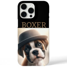 Caja de cachorro Boxer adorable – Arte de perro el