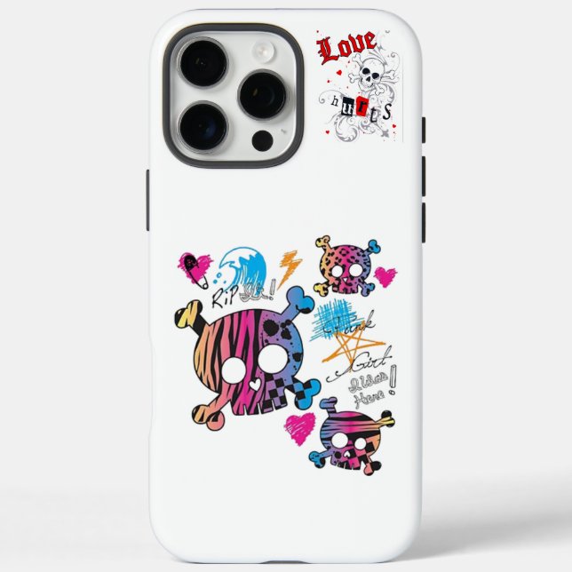 Funda iPhone 16 Pro Max Calavera (Reverso)