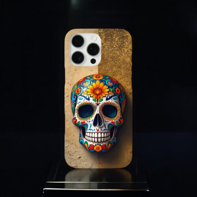 Funda iPhone 16 Pro Max Calavera animada de azúcar (Subido por el creador)