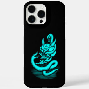 Funda iPhone 16 Pro Max Calavera - Cabeza malvada con serpiente