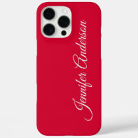 Caligrafía de moda Elegante Rojo cereza personaliz