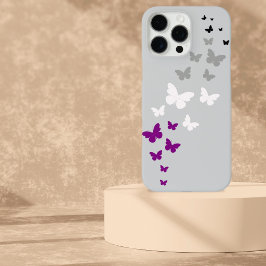 Funda iPhone 16 Pro Max Camino de Mariposa del Orgullo Asexual