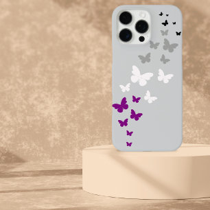 Funda iPhone 16 Pro Max Camino de Mariposa del Orgullo Asexual
