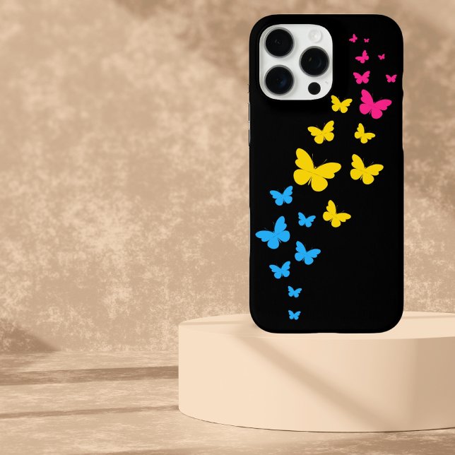 Funda iPhone 16 Pro Max Camino de mariposa del Orgullo Pansexual (Subido por el creador)