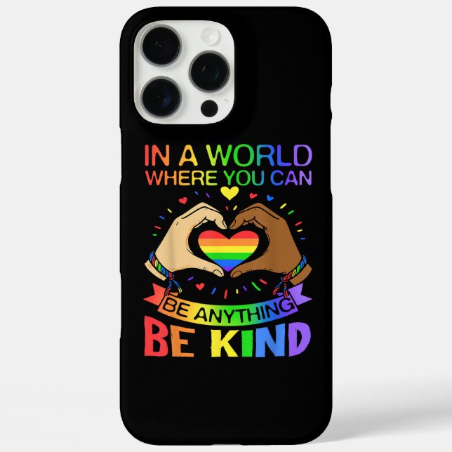 Funda iPhone 16 Pro Max Camiseta de Conciencia de Igualdad de Arcoíris de  (Reverso )