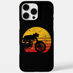 Funda iPhone 16 Pro Max Camiseta retro vintage de motocicleta para Cafe Ra
