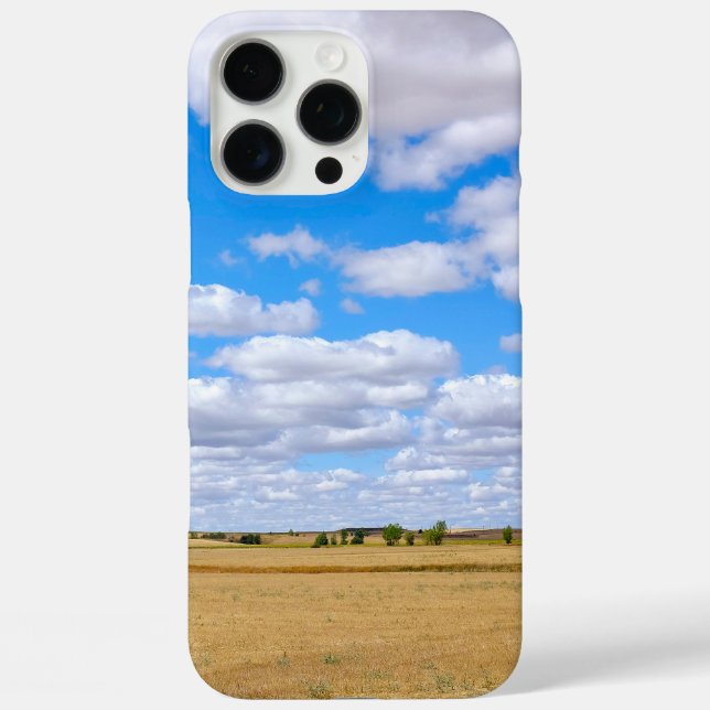 Funda iPhone 16 Pro Max Campos de trigo cosechados (Reverso )