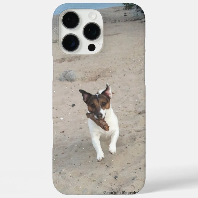 Funda iPhone 16 Pro Max Capo von Oppenheim Jack Russell Terrier, Perro (Reverso )
