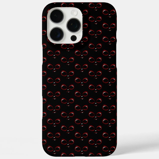 Funda iPhone 16 Pro Max Cariñoso monstruo de cara ovni (Reverso )