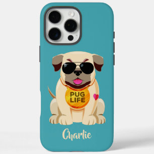 Funda iPhone 16 Pro Max Casos de teléfono de color y nombre personalizados