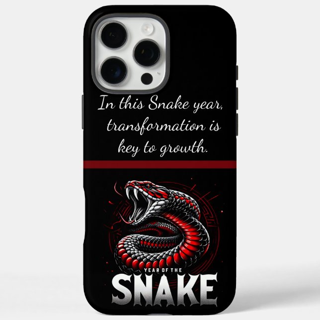 Funda iPhone 16 Pro Max Celebración del Año de la Serpiente (Reverso)